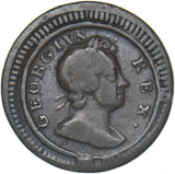 1724 Farthing - George I British Copper Coin