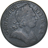 1775 Farthing - George III British Copper Coin