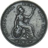1828 Farthing - George IV British Copper Coin - Nice
