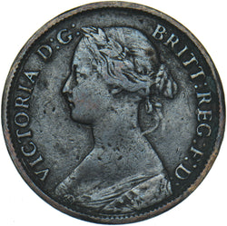 1863 Farthing - Victoria British Bronze Coin