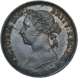 1891 Farthing - Victoria British Bronze Coin - Very Nice