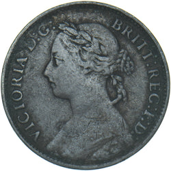 1895 Farthing (Bun Head) - Victoria British Bronze Coin