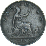 1895 Farthing (Bun Head) - Victoria British Bronze Coin