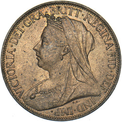 1896 Farthing - Victoria British Bronze Coin - Superb