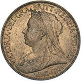 1896 Farthing - Victoria British Bronze Coin - Superb