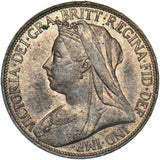 1896 Farthing - Victoria British Bronze Coin - Superb