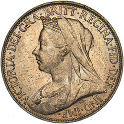 1896 Farthing - Victoria British Bronze Coin - Superb