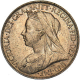 1896 Farthing - Victoria British Bronze Coin - Superb