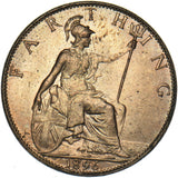 1896 Farthing - Victoria British Bronze Coin - Superb