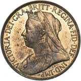 1896 Farthing - Victoria British Bronze Coin - Superb