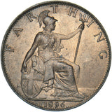 1896 Farthing - Victoria British Bronze Coin - Superb