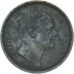1837 Half Farthing - William IV British Copper Coin