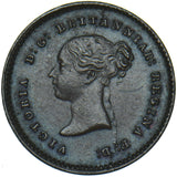 1839 Quarter Farthing - Victoria British Copper Coin - Very Nice