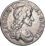 1682 Crown - Charles II British Silver Coin - Nice