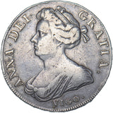 1703 Vigo Crown - Anne British Silver Coin - Nice