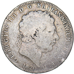 1820 Crown - George III British Silver Coin