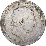 1820 Crown - George III British Silver Coin