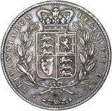 1844 Crown (Star Stops) - Victoria British Silver Coin - Very Nice