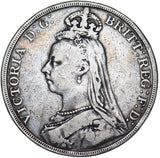 1889 Crown - Victoria British Silver Coin