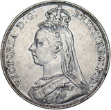 1890 Crown - Victoria British Silver Coin - Nice