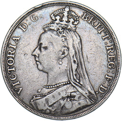 1891 Crown - Victoria British Silver Coin