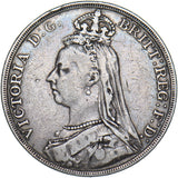 1891 Crown - Victoria British Silver Coin