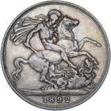 1892 Crown - Victoria British Silver Coin