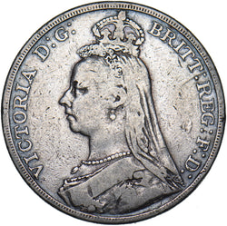 1892 Crown - Victoria British Silver Coin