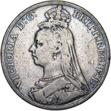 1892 Crown - Victoria British Silver Coin