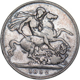 1892 Crown - Victoria British Silver Coin