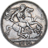 1894 LVIII Crown - Victoria British Silver Coin