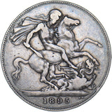 1895 LIX Crown - Victoria British Silver Coin