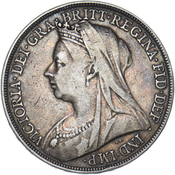 1896 LIX Crown - Victoria British Silver Coin