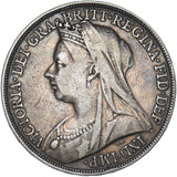 1896 LIX Crown - Victoria British Silver Coin