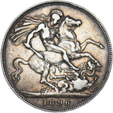 1896 LIX Crown - Victoria British Silver Coin