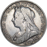 1900 LXIV Crown - Victoria British Silver Coin - Nice