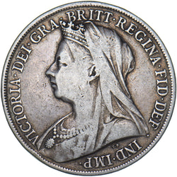 1900 LXIII Crown - Victoria British Silver Coin