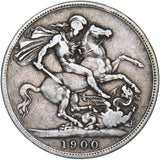 1900 LXIII Crown - Victoria British Silver Coin