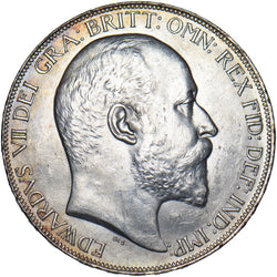 1902 Crown - Edward VII British Silver Coin - Superb