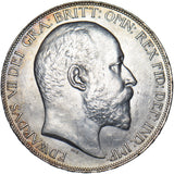 1902 Crown - Edward VII British Silver Coin - Superb