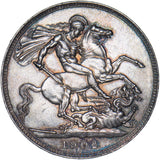 1902 Crown - Edward VII British Silver Coin - Very Nice