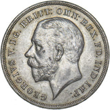 1935 Crown - George V British Silver Coin - Very Nice