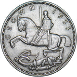 1935 Crown - George V British Silver Coin - Very Nice