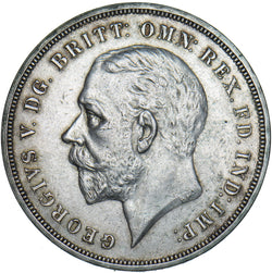 1935 Crown - George V British Silver Coin - Very Nice