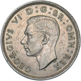 1937 Crown - George VI British Silver Coin - Very Nice