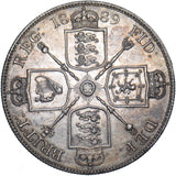 1889 Double Florin - Victoria British Silver Coin - Very Nice