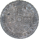 1677 Halfcrown - Charles II British Silver Coin - Nice