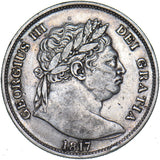 1817 Halfcrown - George III British Silver Coin - Nice