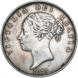 1876 Halfcrown - Victoria British Silver Coin - Very Nice