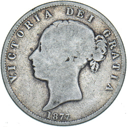 1877 Halfcrown - Victoria British Silver Coin
